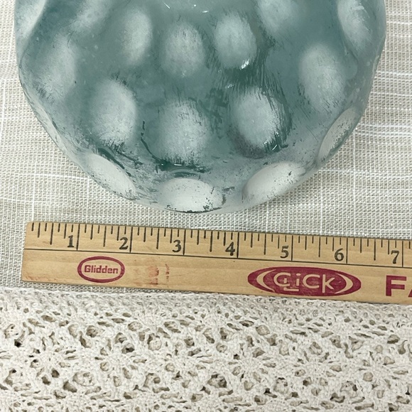 Vidrios San Miguel 100% Recycled Glass Vases Frosted Thumbprint Bulbous Spain - Picture 6 of 6